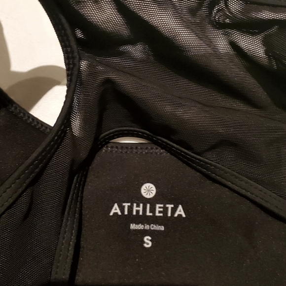 New $54 ATHLETA Ultimate Printed Sports Bra A-C cup S SMALL NWOT - Picture 4 of 5